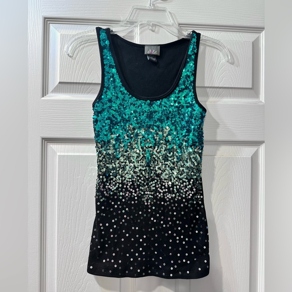 Stretchy Sequin Tank Top